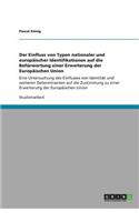 Einfluss von Typen nationaler und europäischer Identifikationen auf die Befürwortung einer Erweiterung der Europäischen Union
