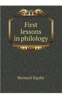 First Lessons in Philology