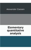 Elementary quantitative analysis: (English)