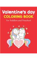 Valentine's Day Coloring Book for Toddlers and Preschool