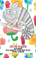 Malbuch - Dicke Linien - Das süßeste Tier der Welt - Chamäleon