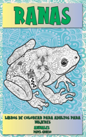 Libros de colorear para adultos para mujeres - Papel grueso - Animales - Ranas
