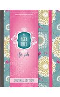 Niv, Holy Bible for Girls, Journal Edition, Hardcover, Teal/Gold, Elastic Closure: New International Version, Journal Edition, For Girls