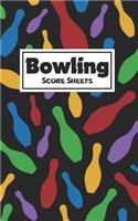 Bowling Score Sheets: Bowling Game Record Keeper Notebook