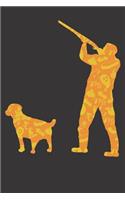 Notebook: Duck Hunting Halloween Party Pumpkin Pattern Gift Dot Grid Dotted 6x9 120 Pages