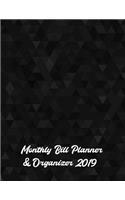 Monthly Bill Planner & Organizer 2019