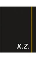 X.Z.: Classic Monogram Lined Notebook Personalized With Two Initials - Matte Softcover Professional Style Paperback Journal Perfect Gift for Men and Women