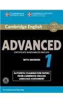 Cambridge English Advanced 1 for Revised Exam from 2015 Student's Book Pack (Student's Book with Answers and Audio CDs (2)): Authentic Examination Papers from Cambridge English Language Assessment(CAE Practice Tests)