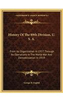 History Of The 89th Division, U. S. A.
