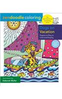 Zendoodle Coloring: Dogs on Vacation: Puppies at Play to Color and Display