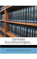 Devoirs Ecclésiastiques...