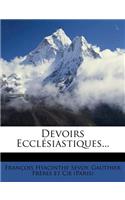 Devoirs Ecclesiastiques...
