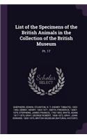 List of the Specimens of the British Animals in the Collection of the British Museum