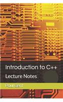 Introduction to C++