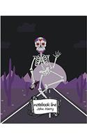 Notebook Line Skull
