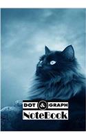 Notebook Dot-grid,graph Black Cat