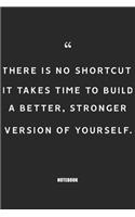 there is not shurtcut it takes time to build a bettter, stronger version of yourself