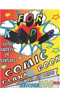blank comic book for kids with Variety of Templates Draw your Own comics, dogman