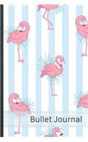 Bullet Journal: Dot Grid Notebook Pages - Over 100 dotted pages - Design "102 Flamingos" - Size 6 x 9 inches - Perfect for Planner, Bullet Journaling, Organizer, Di