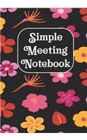 Simple Meeting Notebook