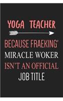 Yoga Teacher Notebook