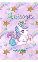 Unicorn Journal: Blank Lined Notebook Perfect Birthday Gift For Writing, Girls Book