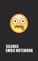 Silence Emoji Emoticons Notebook Emoji Notebook, Blank Composition Book, Emoji Notebooks for Girls/Boys, Emoji School Supplies Notebook for School / Teacher / Office / Student