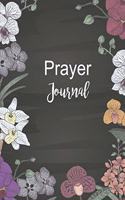 Prayer Journal: Black Floral Christian Bible Study Planner Journal Notebook Organizer - Women Weekly Daily Verse Scripture Prayer Notes Devotion SOAP Reflection Wor