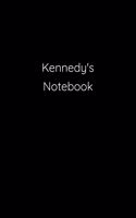 Kennedy's Notebook: Notebook / Journal / Diary - 6 x 9 inches (15,24 x 22,86 cm), 150 pages.