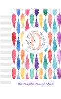 D Blank Music Sheet Manuscript Notebook