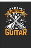 I Plan On Playing The Guitar: Guitars Notebook, Blank Lined (6" x 9" - 120 pages) Musical Instruments Themed Notebook for Daily Journal, Diary, and Gift