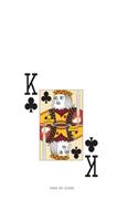 King Of Clubs: Poker Card 4x4 Graph Paper Notebook With .25" x .25" Squares For Work, Home Or School. 8.5 x 11 Notepad Journal For Math, Science, Design Projects, 