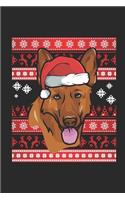 Ugly Christmas - German Shepherd: Dotted Bullet Grid Notebook / Journal (6 X 9) - Christmas Gift for Kids, Teens, Mom And Dad