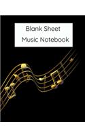 Blank Sheet Music Notebook