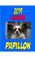 2019 Calendar Papillon: Dog weekly calendar, personal contacts list, password log, notes and to do list.