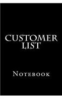 Customer List