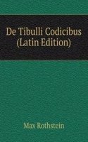 De Tibulli Codicibus (Latin Edition)
