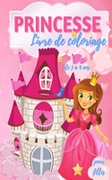 Livre de coloriage de princesses pour les filles de 3 à 9 ans