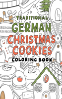 Traditional german christmas Cookies Coloring Book