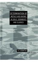 Determination of Metals and Anions in Soils, Sediments and Sludges