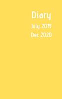 Diary July 2019 Dec 2020: New simple range. 6x9 week to a page academic year diary. Space for notes and to do list on each page. Perfect for teachers, students and small busi