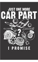 Notebook for car auto mechanic tuner and racer part