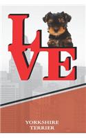 Yorkshire Terrier: Dog Love Park Blank Comic Book Journal Notebook Book Is 120 Pages 6x9