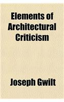 Elements of Architectural Criticism
