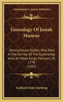 Genealogy Of Josiah Munroe