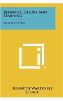 Behavior Theory and Learning