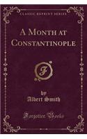 A Month at Constantinople: (English)