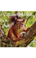 Squirrels Calendar 2017: 16 Month Calendar