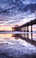 Manhattan Beach Pier at Nightfall Orange County California USA Journal