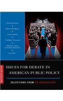 Issues for Debate in American Public Policy: Selections from CQ Researcher